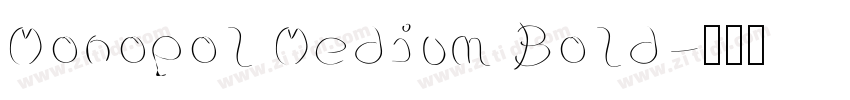 Monopol Medium Bold字体转换